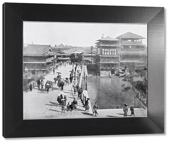 Antique photograph of World's famous sites: Osaka