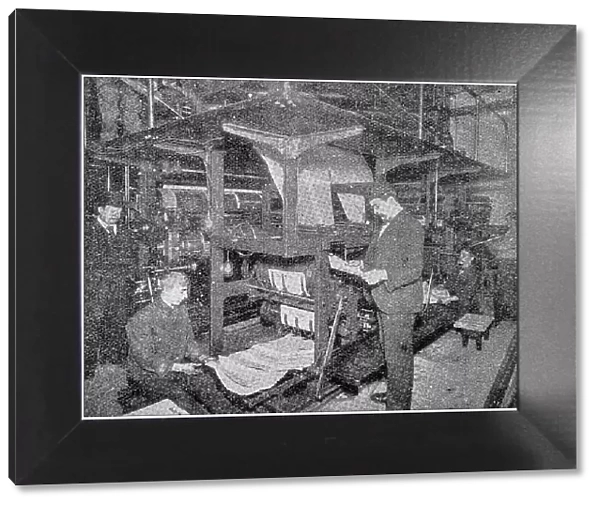 Antique photograph: Printing industry