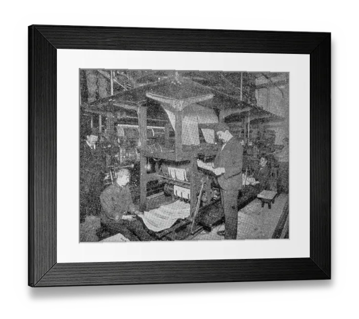 Framed Print : Antique photograph: Printing industry Framed Print : Antique photograph: Printing industry