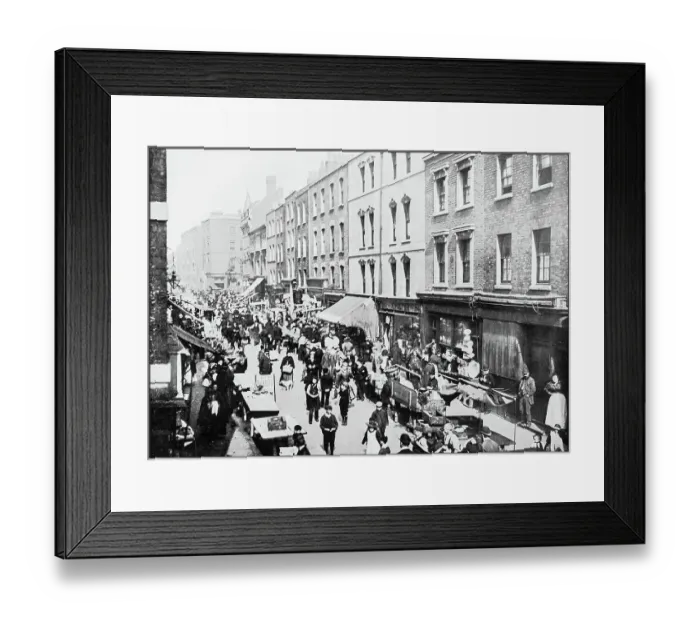 Framed Print : Antique photograph of London: Brick lane Framed Print : Antique photograph of London: Brick lane