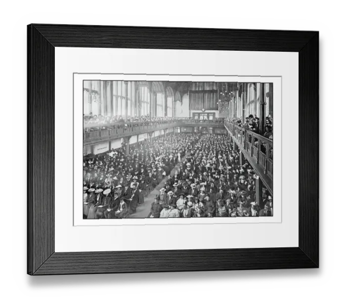 Framed Print : Antique London's photographs: Missionary meeting in Church House, Westminster
