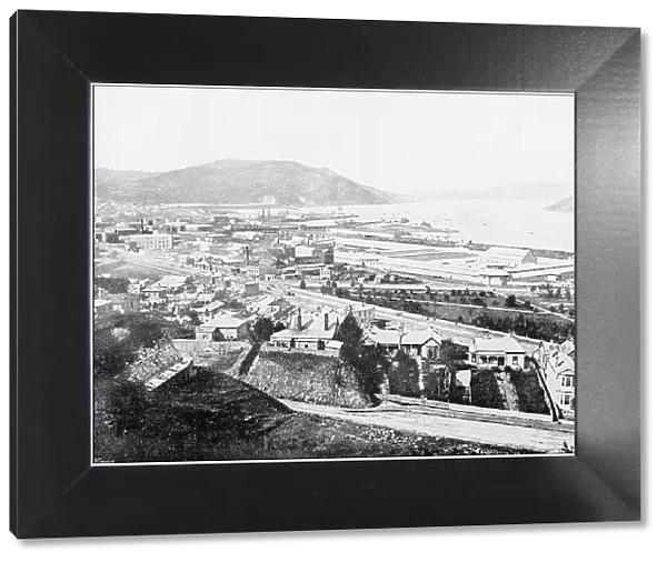 Antique photograph of World's famous sites: Dunedin