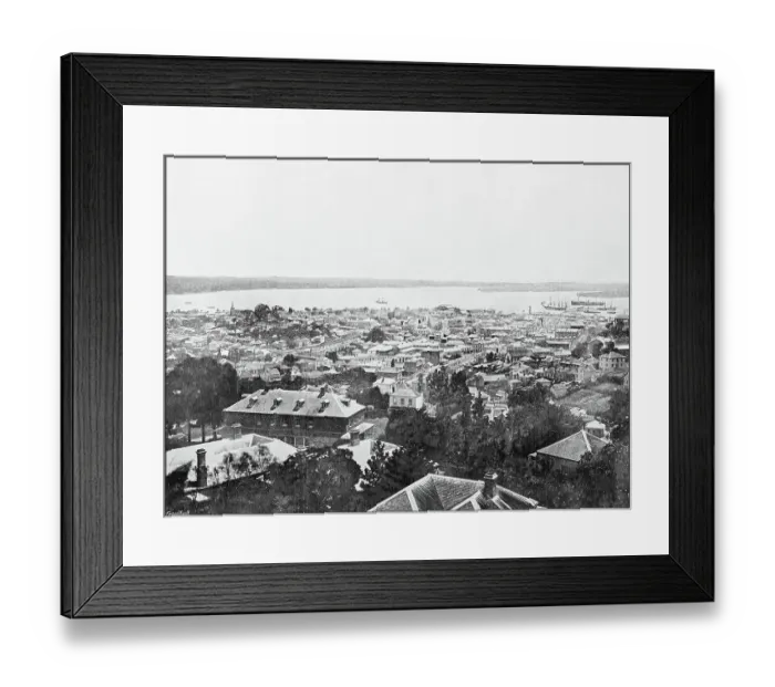 Framed Print : Antique photograph of World's famous sites: Auckland Framed Print : Antique photograph of World's famous sites: Auckland