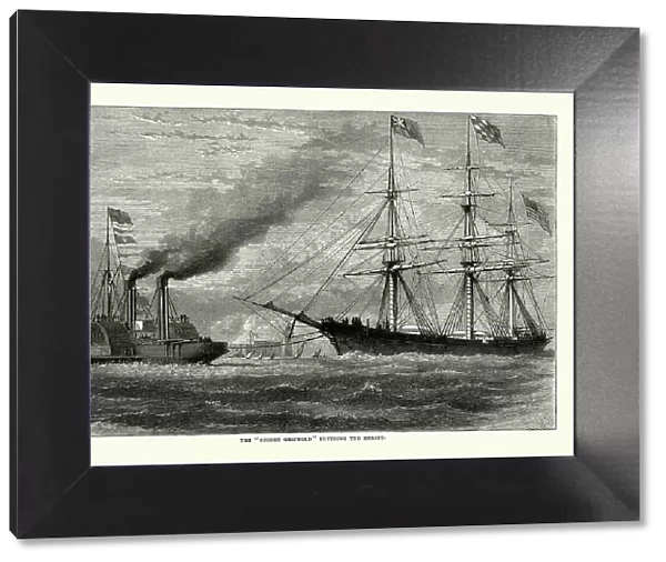 Clipper ship the George Griswold entering the Mersey in 1863