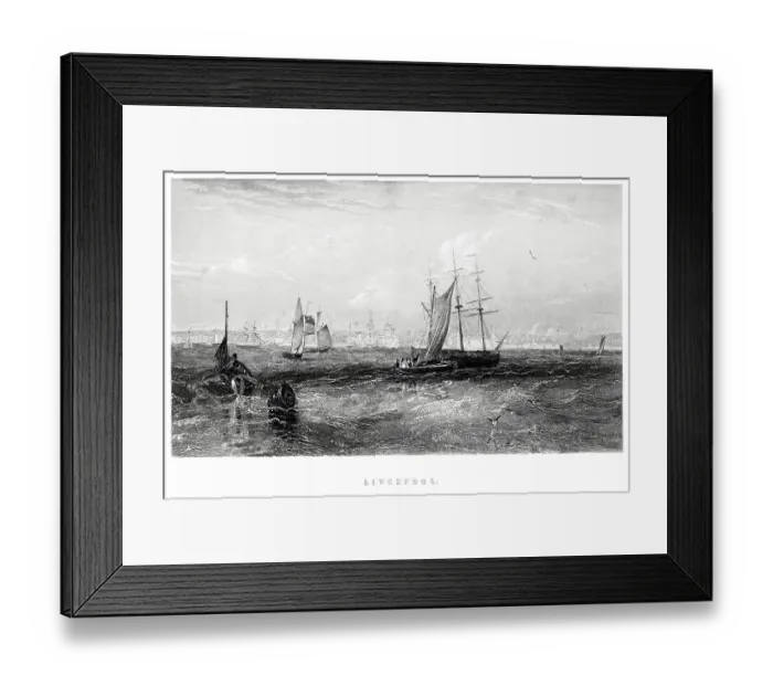 Framed Print : Liverpool from the Sea Framed Print : Liverpool from the Sea