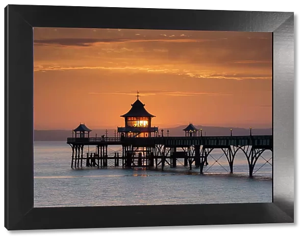 The End of Clevedon Pier at Sunset