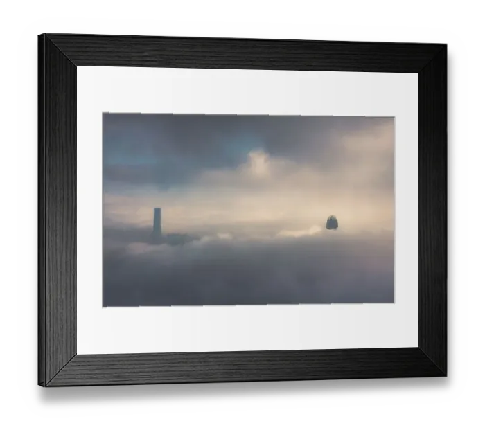 Framed Print : a coastal fog over Hong Kong victoria bay Framed Print : a coastal fog over Hong Kong victoria bay