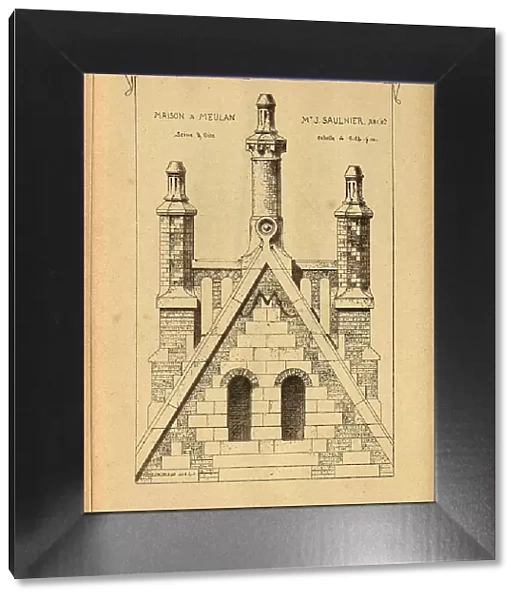 Architectural Chimney, History of architecture, decoration and design, art, French, Victorian, 19th Century
