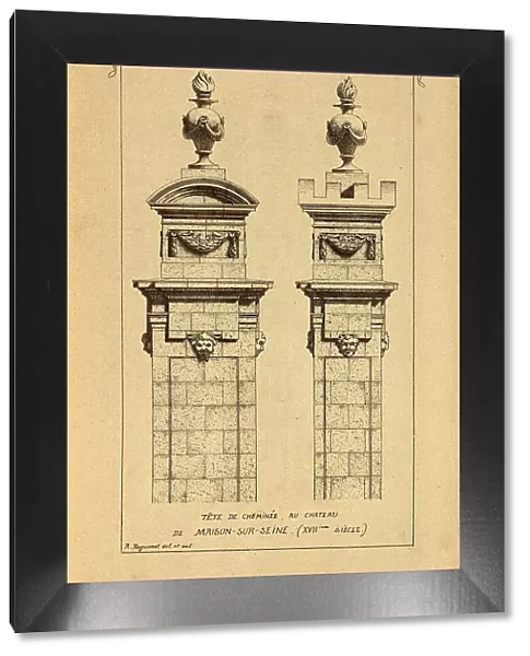 Architectural Chimney, 17th Century, History of architecture, decoration and design, art, French