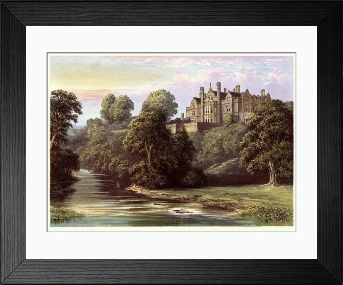 Framed Print : History English Architecture, Lilburn Tower, 19th century Mansion house, Northumberland, Landscape Art Framed Print : History English Architecture, Lilburn Tower, 19th century Mansion house, Northumberland, Landscape Art