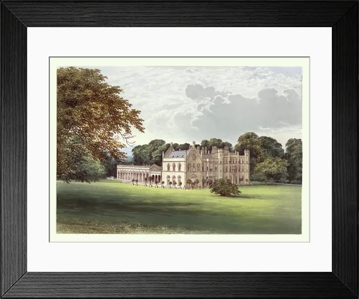 Framed Print : History English Architecture, Romantic gothic, Wycombe Abbey, High Wycombe, Buckinghamshire, 19th Century Landscape Art Framed Print : History English Architecture, Romantic gothic, Wycombe Abbey, High Wycombe, Buckinghamshire, 19th Century Landscape Art
