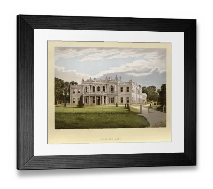 Framed Print : Rolleston Hall, a country house in Rolleston-on-Dove, Staffordshire England, 1880s, 19th Century Framed Print : Rolleston Hall, a country house in Rolleston-on-Dove, Staffordshire England, 1880s, 19th Century