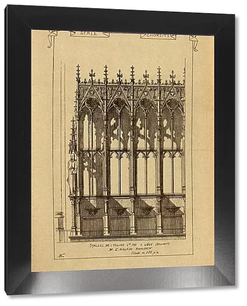 Essiastical architectural decoration, Church stalls, History of architecture, decoration and design, art, French, Victorian, 19th Century