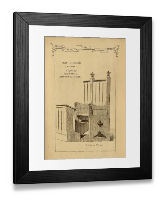 Framed Print : Ecclesiastical architectural decoration, Church stalls, History of architecture, decoration and design, art, French, Victorian, 19th Century Framed Print : Ecclesiastical architectural decoration, Church stalls, History of architecture, decoration and design, art, French, Victorian, 19th Century