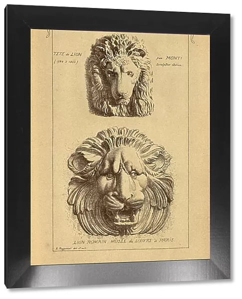 Architectural lion sculpture, History of architecture, decoration and design, art, Victorian, 19th Century