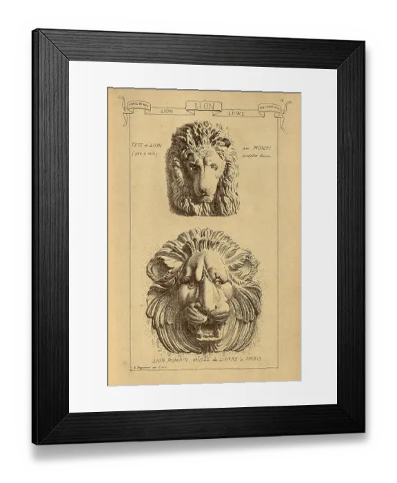 Framed Print : Architectural lion sculpture, History of architecture, decoration and design, art, Victorian, 19th Century Framed Print : Architectural lion sculpture, History of architecture, decoration and design, art, Victorian, 19th Century