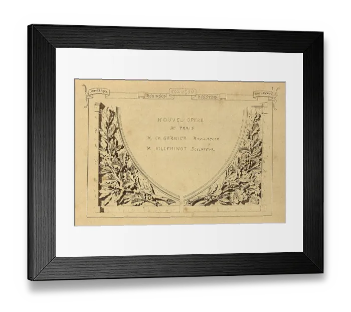 Framed Print : Architectural cornerstone, Ecoincon, Oak leaves and Acorns, History of architecture, decoration and design, art, French, Victorian, 19th Century Framed Print : Architectural cornerstone, Ecoincon, Oak leaves and Acorns, History of architecture, decoration and design, art, French, Victorian, 19th Century