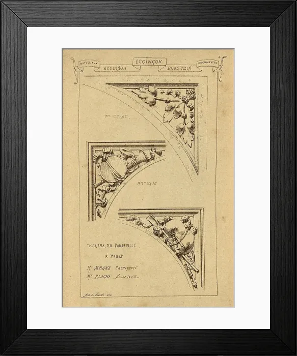 Framed Print : Architectural cornerstone, Ecoincon, History of architecture, decoration and design, art, French, Victorian, 19th Century Framed Print : Architectural cornerstone, Ecoincon, History of architecture, decoration and design, art, French, Victorian, 19th Century