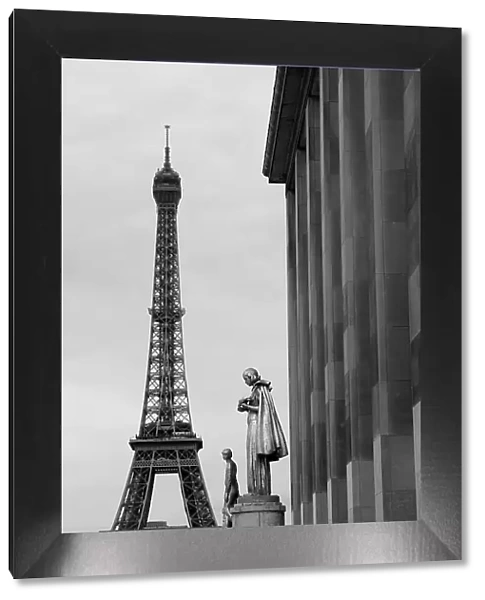 View of Paris France with Eiffel Tower