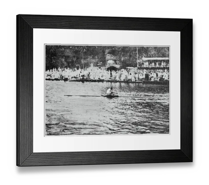 Framed Print : Antique image from British magazine: Henley rowing competition Framed Print : Antique image from British magazine: Henley rowing competition
