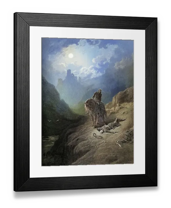 Framed Print : King Arthur discovering the Skeletons of the Brothers, Idylls of the King Framed Print : King Arthur discovering the Skeletons of the Brothers, Idylls of the King