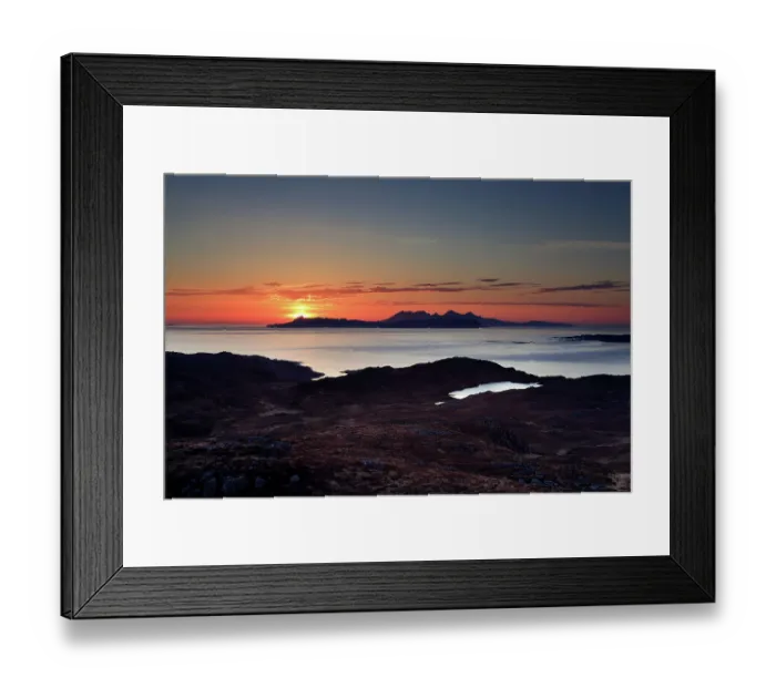 Framed Print : Seascape at sunset Framed Print : Seascape at sunset
