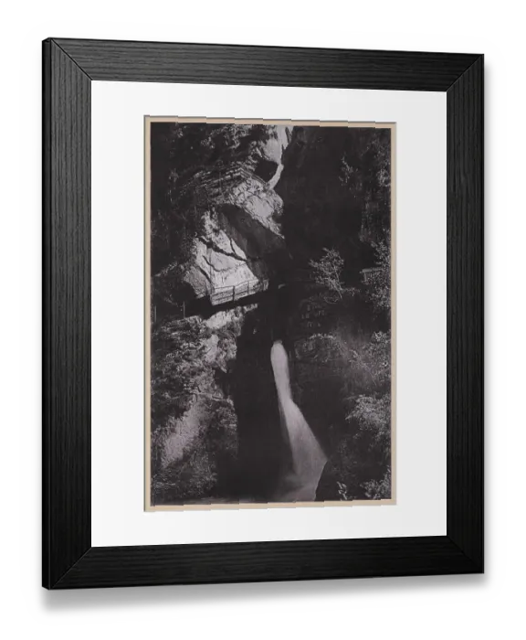 Framed Print : Trummelbach Falls, Lauterbrunnen Valley, Bernese Oberland, Switzerland, collotype, published ca.1898 Framed Print : Trummelbach Falls, Lauterbrunnen Valley, Bernese Oberland, Switzerland, collotype, published ca.1898