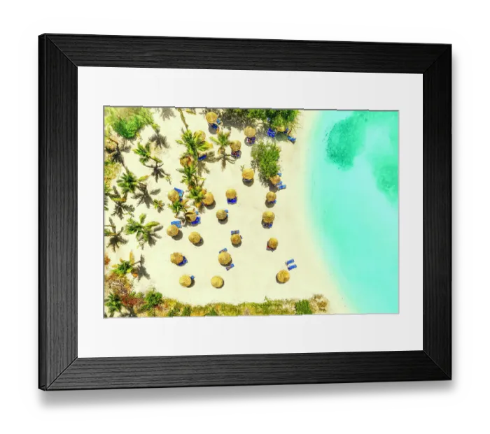 Framed Print : High Angle of View of Antigua - Leeward Islands, Antigua & Barbuda Framed Print : High Angle of View of Antigua - Leeward Islands, Antigua & Barbuda