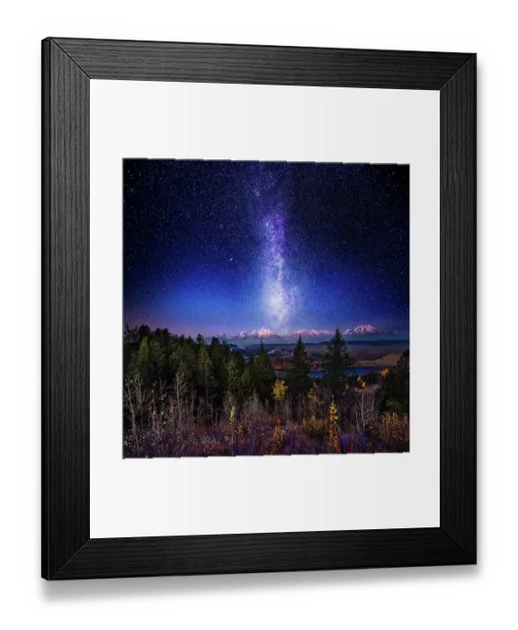 Framed Print : Milky Way Night Sky Over Grand Teton 2022 Framed Print : Milky Way Night Sky Over Grand Teton 2022