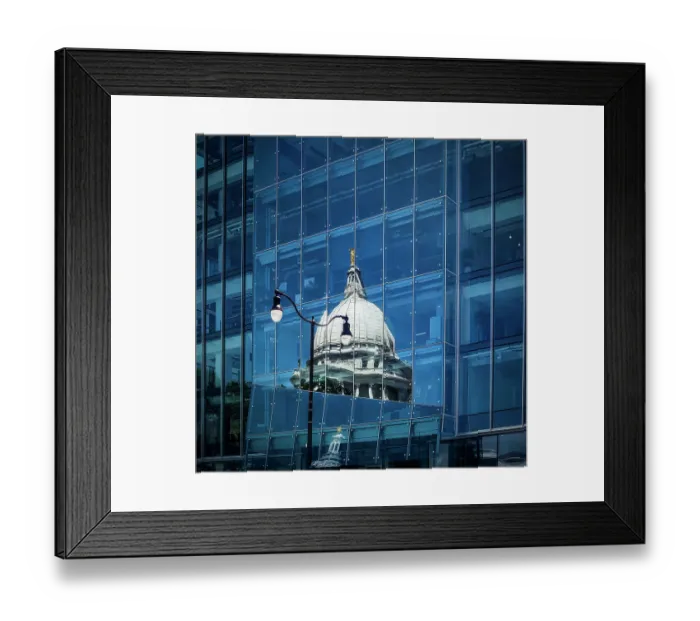 Framed Print : Wisconsin State Capitol Reflection