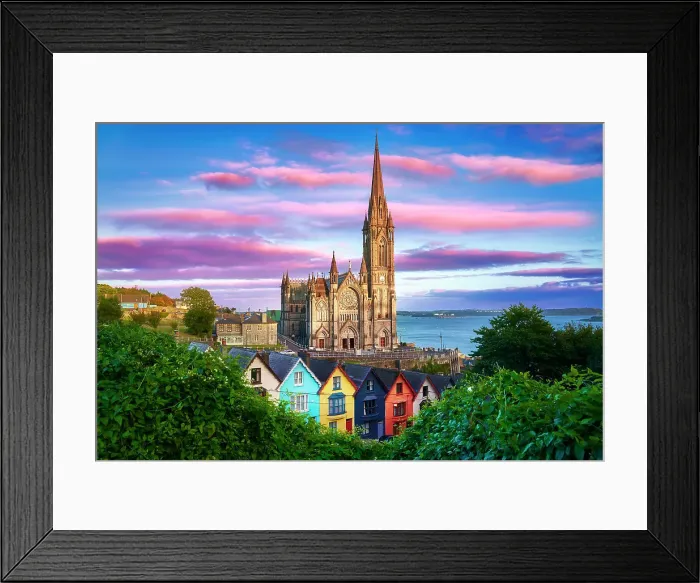 Framed Print : St. Colman's Cathedral at Sunset Horizontal Framed Print : St. Colman's Cathedral at Sunset Horizontal