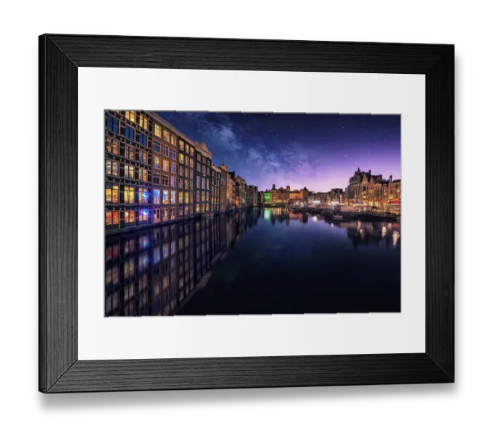 Framed Print : Milky Way Damrak Framed Print : Milky Way Damrak