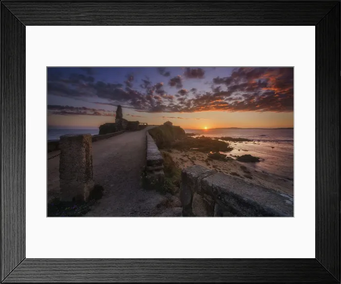 Framed Print : Lanzada chapel