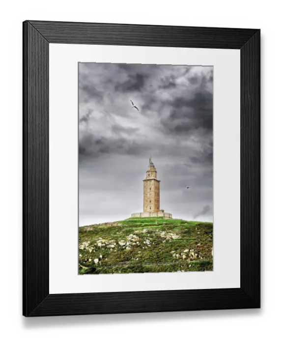 Framed Print : The Tower. Tower of Hercules in Coruna, an ancient Roman lighthouse Framed Print : The Tower. Tower of Hercules in Coruna, an ancient Roman lighthouse