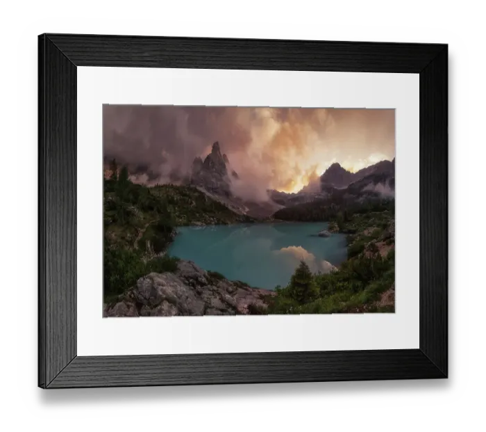 Framed Print : Lake Sorapiss, Dolomites