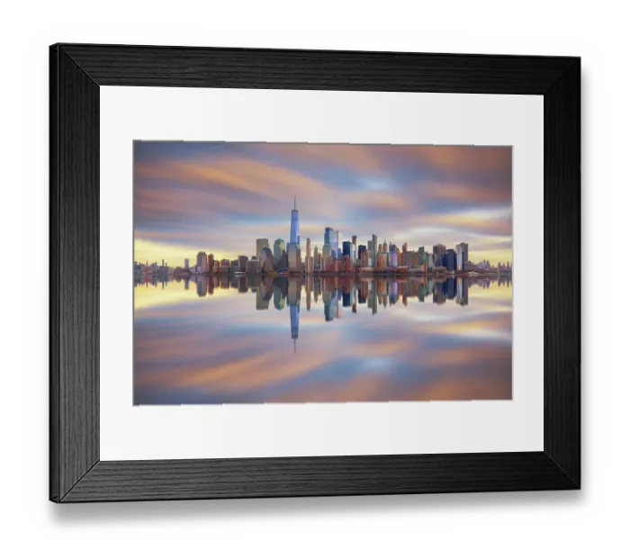 Framed Print : New York Skyline Reflection Framed Print : New York Skyline Reflection