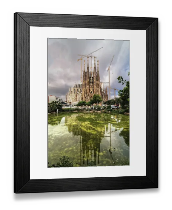 Framed Print : Barcelona Sagrada Familia Gaudi Spires Spain Framed Print : Barcelona Sagrada Familia Gaudi Spires Spain