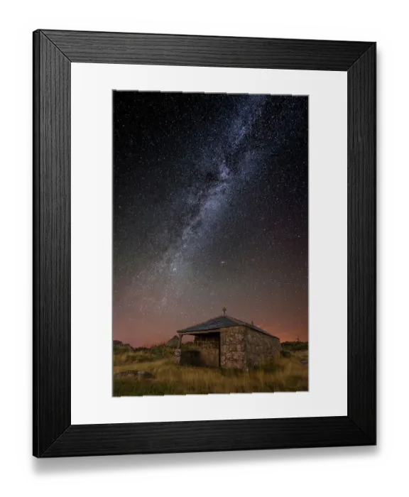 Framed Print : San Vitorio Hermitage and Milky Way