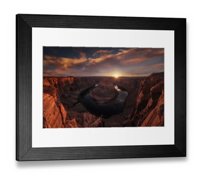 Framed Print : Horseshoe Bend Sunset Framed Print : Horseshoe Bend Sunset