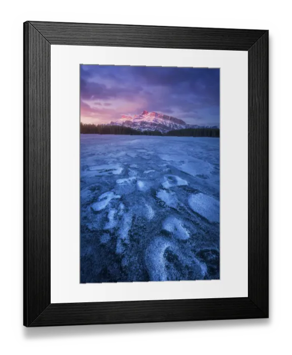 Framed Print : Two Jack Lake Sunrise
