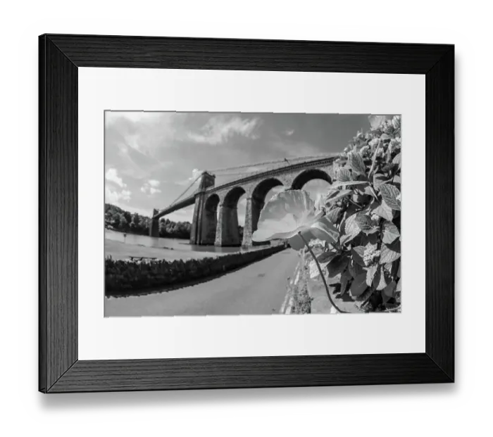 Framed Print : Menai Suspension Bridge Framed Print : Menai Suspension Bridge