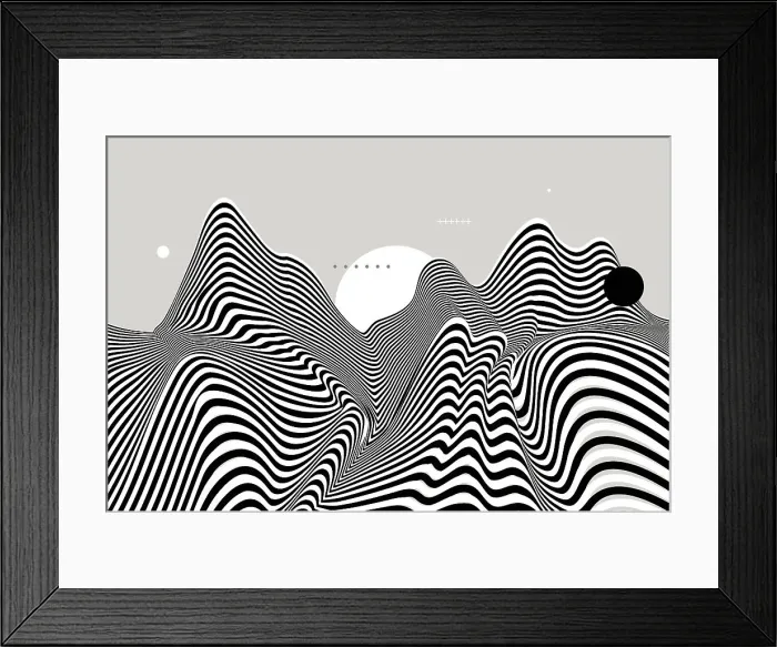 Framed Print : Print. optical illusion Framed Print : Print. optical illusion