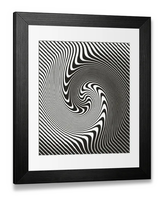 Framed Print : alftone Pattern, Abstract of rippled, wavy lines Framed Print : alftone Pattern, Abstract of rippled, wavy lines
