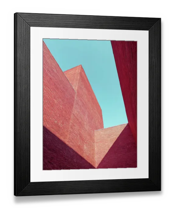 Framed Print : Architecture volume with minimal design Framed Print : Architecture volume with minimal design