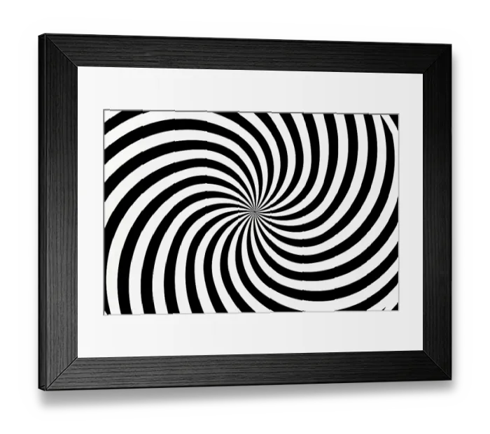 Framed Print : Swirl. Monochrome spiral pattern Framed Print : Swirl. Monochrome spiral pattern