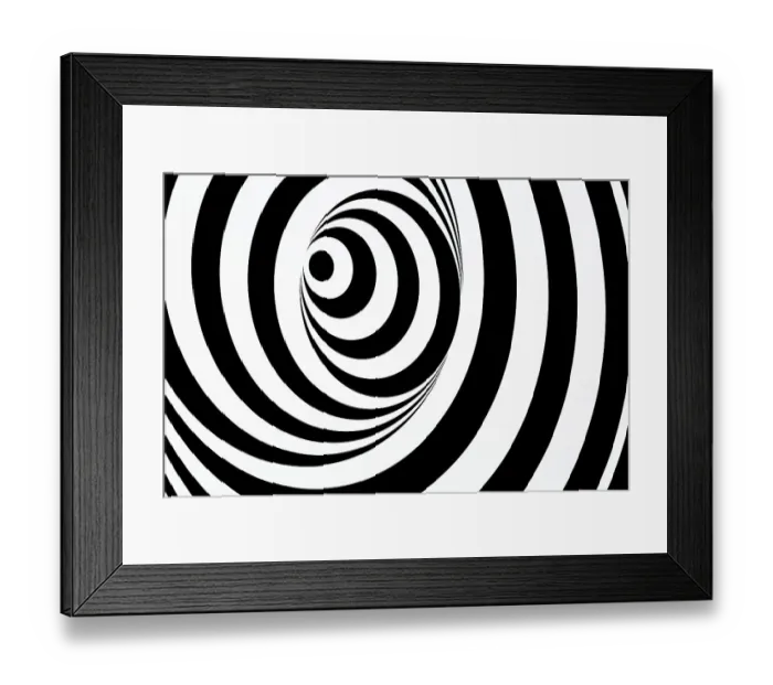 Framed Print : Swirl. Monochrome spiral pattern Framed Print : Swirl. Monochrome spiral pattern
