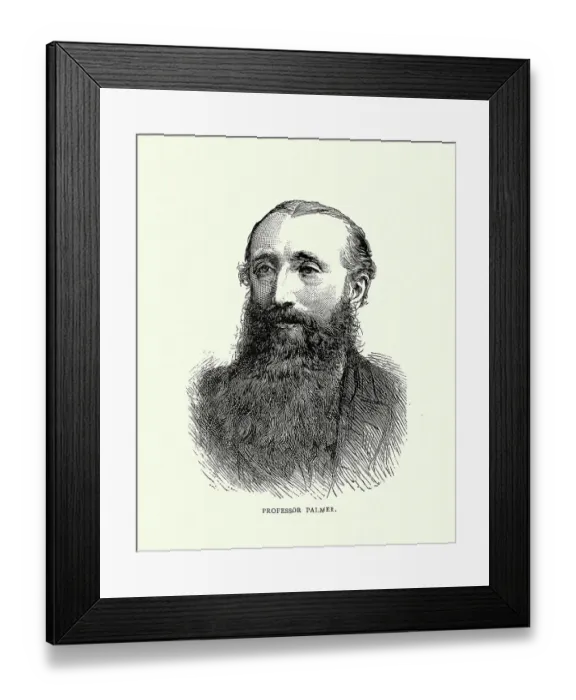 Framed Print : Professor Edward Henry Palmer English orientalist and explorer, Victorian 19th Century