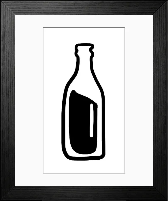 Framed Print : Bottle illustration Framed Print : Bottle illustration
