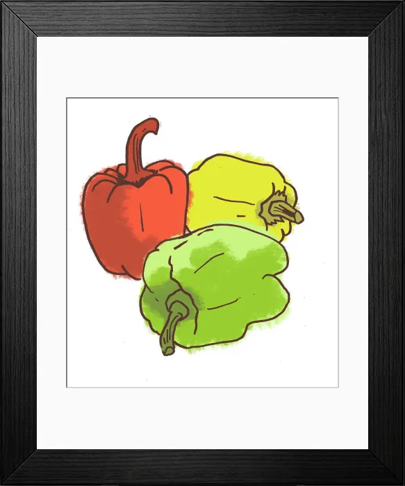 Framed Print : Sweet Peppers Framed Print : Sweet Peppers