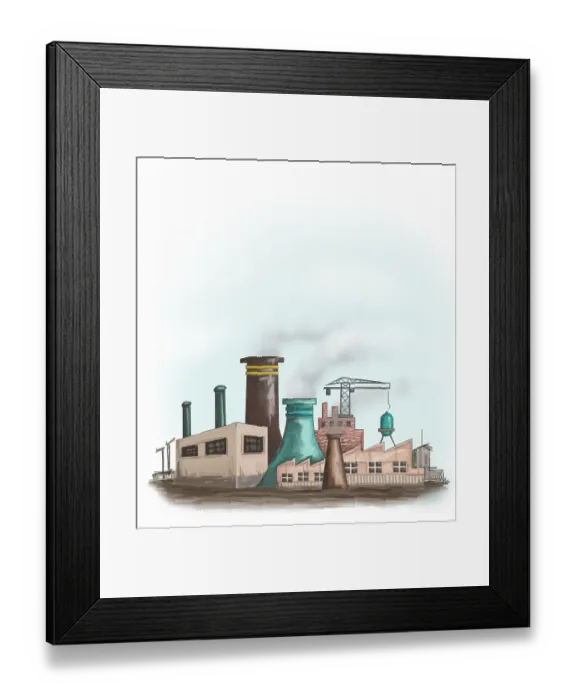 Framed Print : Factory. Dorling Kindersley Prints Framed Print : Factory. Dorling Kindersley Prints
